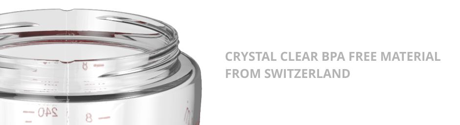 CRYSTAL CLEAR BPA FREE BABY BOTTLE